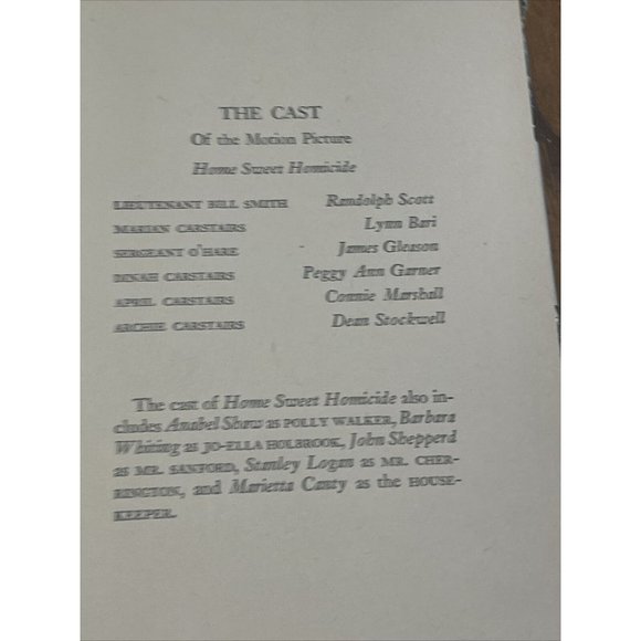 Home Sweet Homicide Craig Rice Tower Books Motion Picture Edition 1st Vint 1946 - Picture 9 of 12